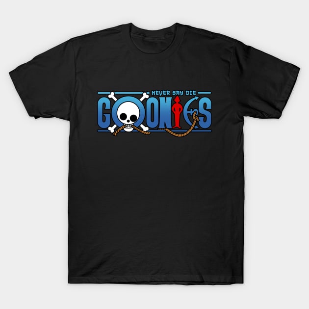 Cool 80's Movie Anime Pirate Mashup Parody T-Shirt by BoggsNicolas